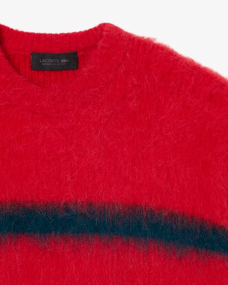 Jersey de piqu&eacute; de mezcla de alpaca cepillada con rayas Runway
