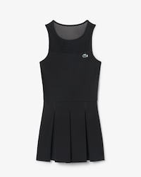 Vestido de tenis el&aacute;stico plisado en dos tejidos