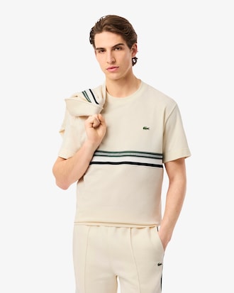 Camiseta con franja de rayas fabricada en Francia