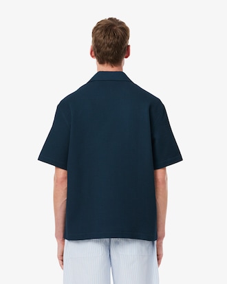 Camisa con textura gofrada de corte holgado
