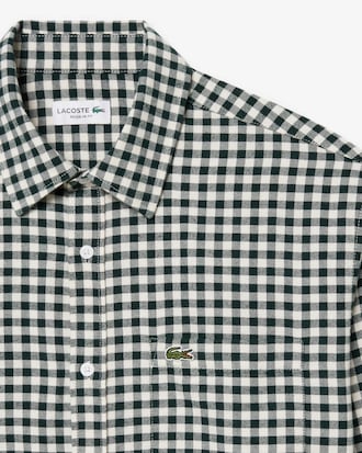 Camisa de corte regular de franela con cuadros escoceses