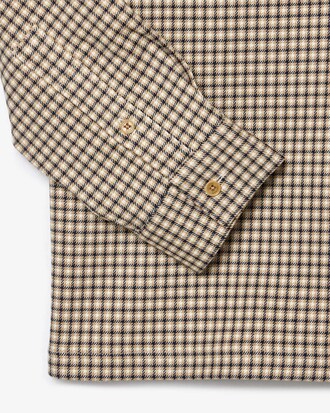 Sobrecamisa de corte regular de algodón con cuadros escoceses