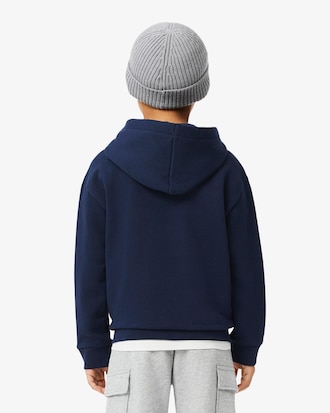 Sudadera de felpa con estampado en contraste