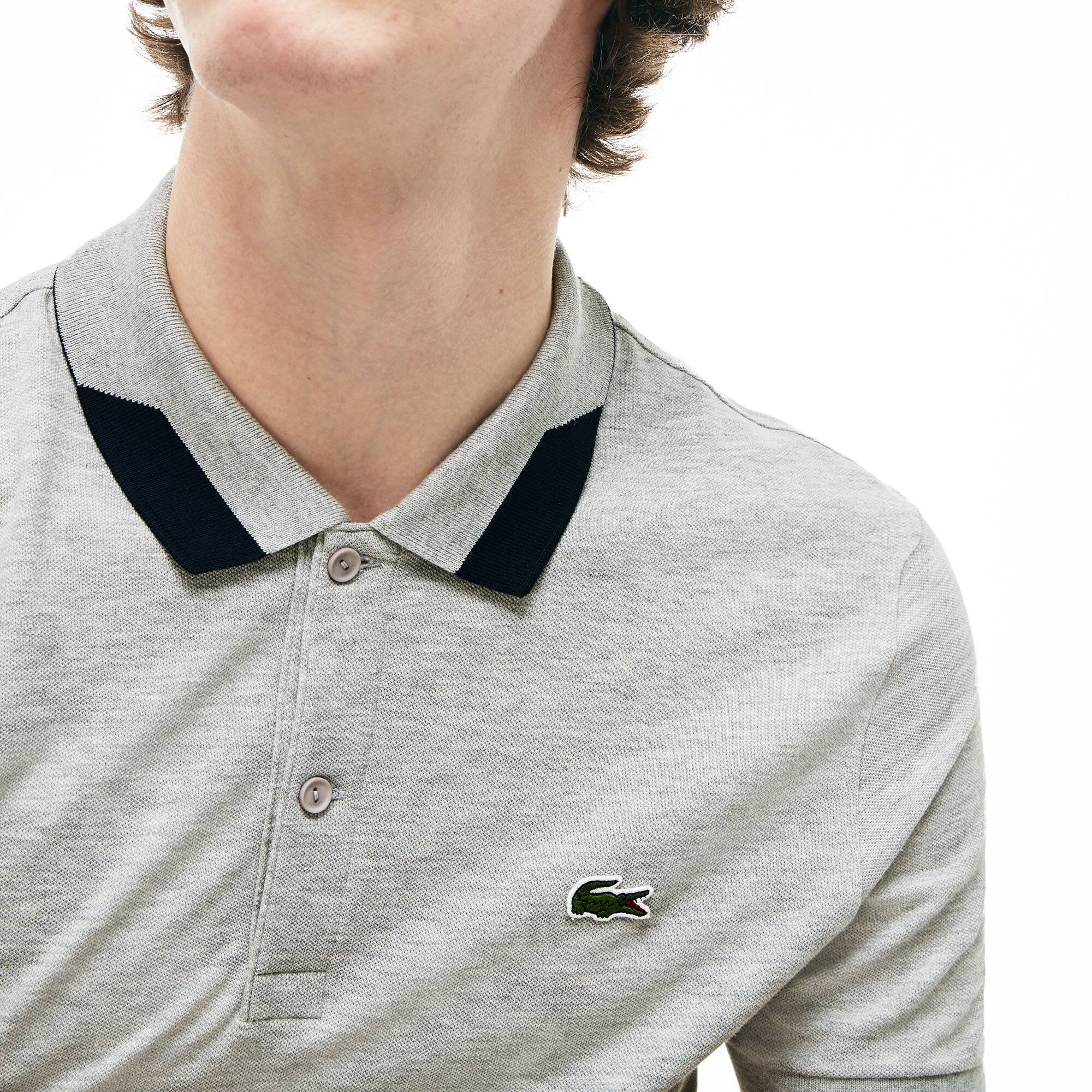 Polo Regular Fit Lacoste De Piqué Pima Elástico Con Detalles A