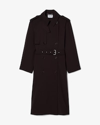 Gabardina oversized de mezcla de lana