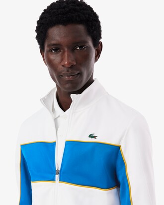 Sudadera deportiva con cremallera y estampado de la marca