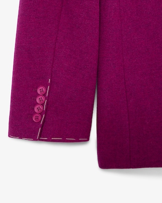 Blazer con cierre cruzado de lana marmolada Runway