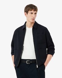 Chaqueta de sarga de mezcla de lana