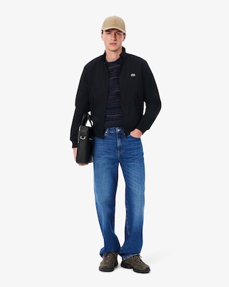 Chaqueta Harrington de sarga hidr&oacute;fuga