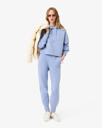 Sudadera con capucha corta de algodón
