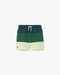 Short de ba&ntilde;o de tafet&aacute;n de rayas