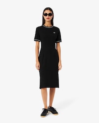 Vestido-camiseta de punto jersey con ribete decorativo