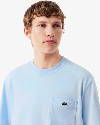 Camiseta de algod&oacute;n con bolsillo en el pecho