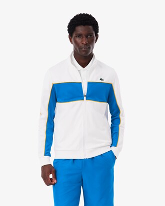 Sudadera deportiva con cremallera y estampado de la marca