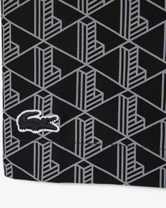 Camisa de pijama de popel&iacute;n con estampado de monograma