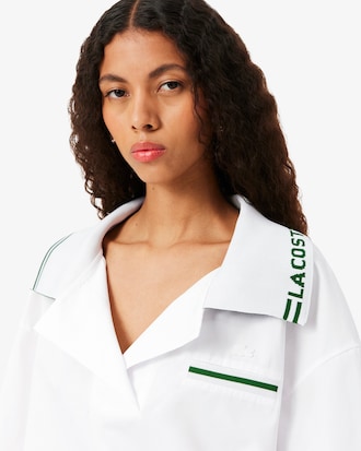 Camisa popover oversized con logotipo Runway