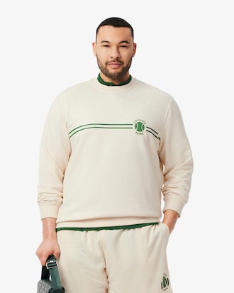 Sudadera de felpa con estampado de tenis