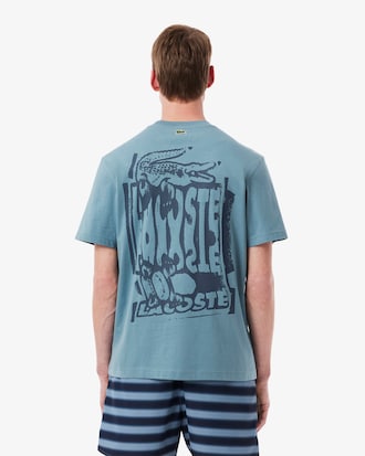 Camiseta gráfica de punto jersey de algodón