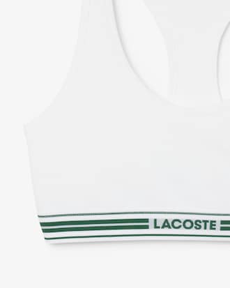 Bralette de algod&oacute;n el&aacute;stico con cinta en contraste
