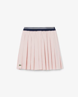 Falda plisada de algodón Oxford