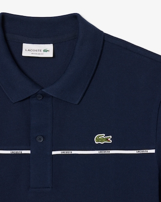 Polo L.12.12 de corte regular con ribete de logotipo