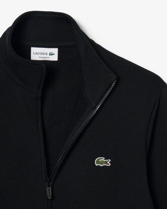 Sudadera con cremallera de felpa de algod&oacute;n