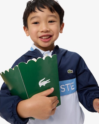 Cortavientos con capucha de tafet&aacute;n diamantado