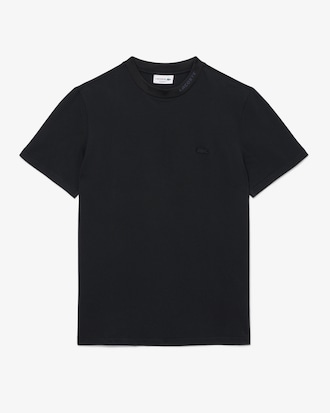 Camiseta de piqu&eacute; con detalles de marca de jacquard Commuter