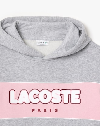 Sudadera de felpa con estampado en contraste