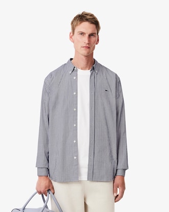 Camisa de corte regular de algodón de cuadros