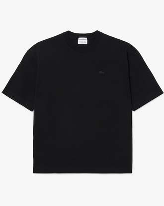 Camiseta de corte amplio de punto jersey de algod&oacute;n grueso