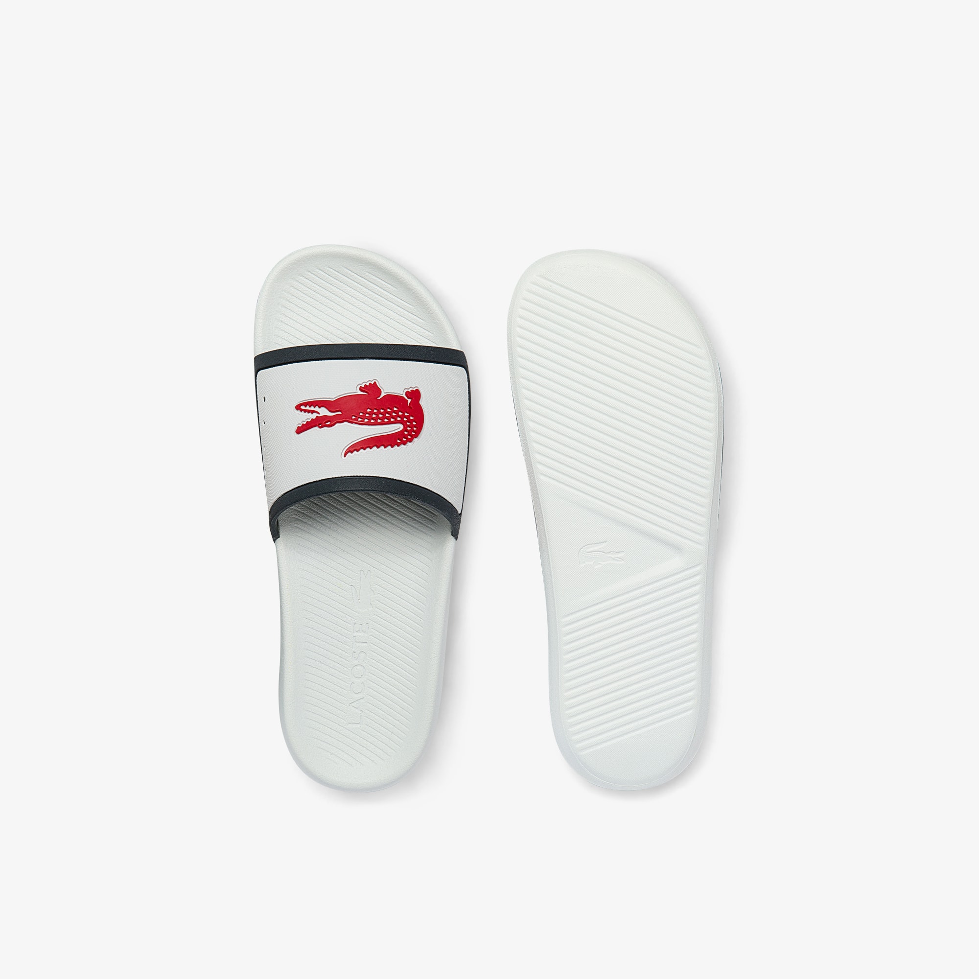 Chanclas de hombre Croco de material sintético con tira de goma | LACOSTE