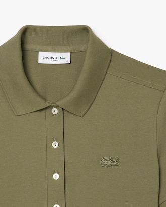 Polo de mujer Lacoste en piqué de algodón stretch