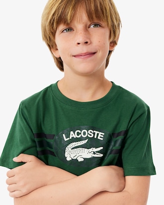 Camiseta de algod&oacute;n con estampado de monograma