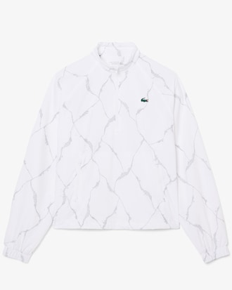 Chaqueta de tenis reflectante con estampado de cocodrilo