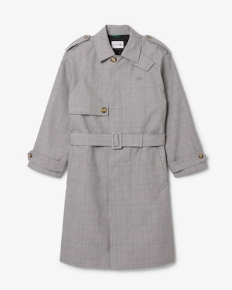 Gabardina hidrófuga de cuadros escoceses