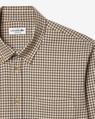 Sobrecamisa de corte regular de algodón con cuadros escoceses