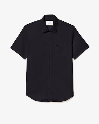 Camisa de corte regular de algod&oacute;n de manga corta