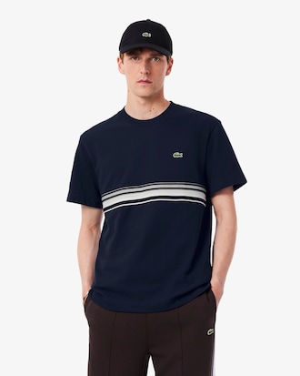 Camiseta con franja de rayas fabricada en Francia