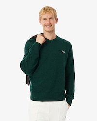 Jersey de cuello redondo de lana cardada