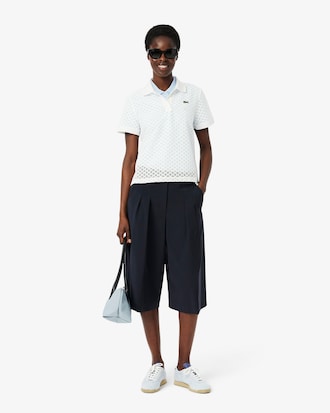 Polo de mujer Lacoste en piqu&eacute; de algod&oacute;n stretch