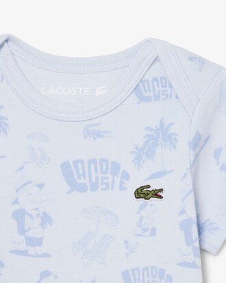 Conjunto para reci&eacute;n nacido de algod&oacute;n estampado