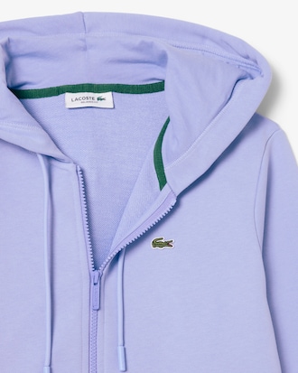 Sudadera con capucha de felpa con cremallera