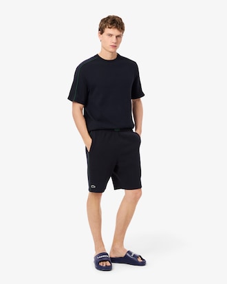 Pantalón corto loungewear de punto texturizado