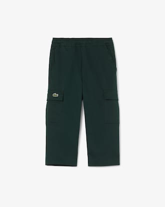 Pantal&oacute;n cargo de sarga de algod&oacute;n