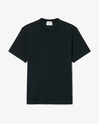 Camiseta de punto jersey con detalles de la marca en relieve