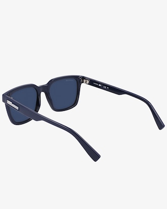 Gafas rectangulares con rayas de caucho