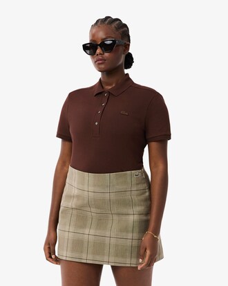 Polo de mujer Lacoste en piqu&eacute; de algod&oacute;n stretch