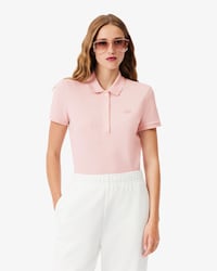 Polo de mujer Lacoste en piqué de algodón stretch