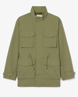 Chaqueta cortavientos hidr&oacute;fuga de largo medio